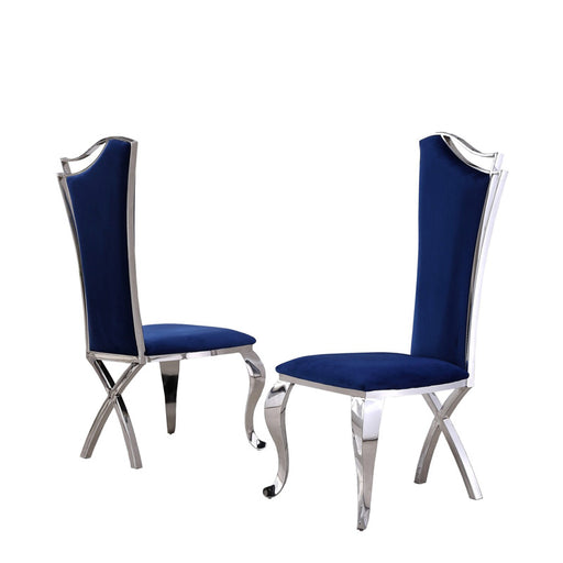 Mariano Furniture - SC35 Side Chair, S-2 in Navy Blue - BMSC35 - GreatFurnitureDeal