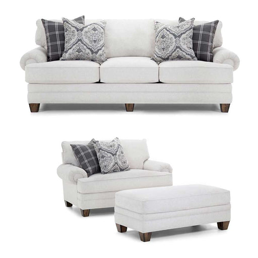 Franklin Furniture - 957 Walden 3 Piece Stationary Living Room Set in Casey Shell - 95740-88-18-CASEY SHELL