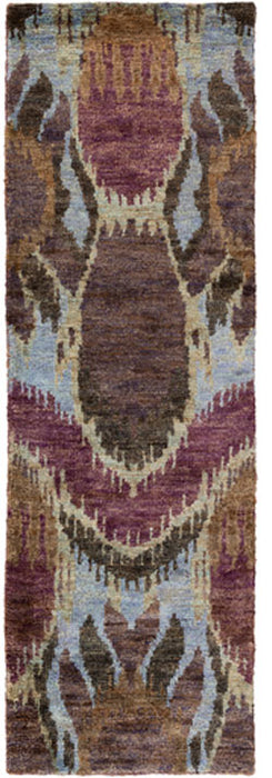 Surya Rugs - Scarborough Purple, Grey Area Rug - SCR5152 - 2'6" x 8' - GreatFurnitureDeal