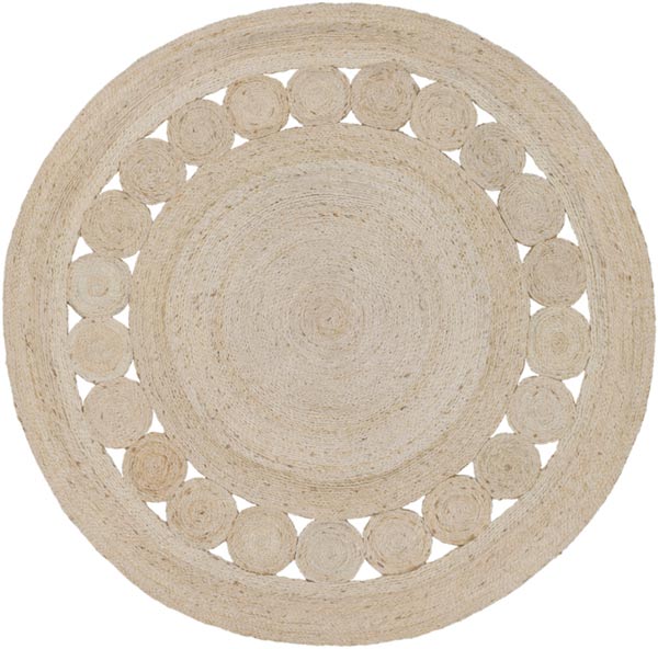 Surya Rugs - Sundaze Neutral Area Rug - SDZ1009 - 3' Round - GreatFurnitureDeal