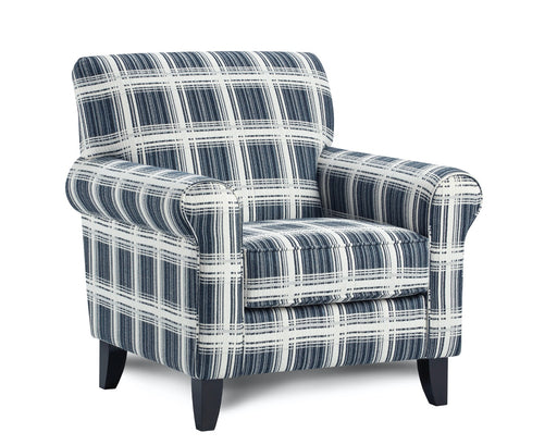 Southern Home Furnishings - Truth or Dare Salt Accent Chair in Navy - 512 Stanza Navy - GreatFurnitureDeal