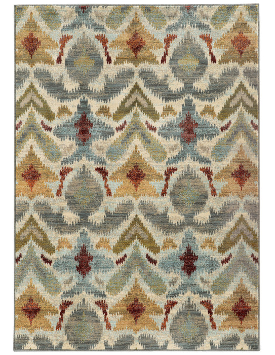Oriental Weavers - Sedona Ivory/ Grey Area Rug - 6371C - GreatFurnitureDeal
