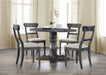 Mariano Furniture - Selena 5-Piece Dining Table Set Weathered Gray - BMSELENA-5SET-GRAY