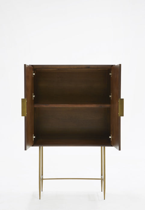 VIG Furniture - Modrest Selena Modern Acacia & Brass Chest - VGNX18145