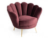 VIG Furniture - Divani Casa Selva Modern Rust Velvet Accent Chair - VGHKF3068-20-PUR - GreatFurnitureDeal