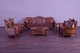 European Furniture - Modigliani 2 Piece Luxury Sofa Set in Red and Gold - 31058-SC - GreatFurnitureDeal