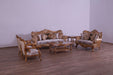 European Furniture - Augustus II 3 Piece Luxury Living Room Set in Light Gold & Antique Silver - 37059-SLC - GreatFurnitureDeal