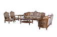European Furniture - Saint Germain 3 Piece Luxury Living Room Set in Light Gold & Antique Silver - 35550-SLC