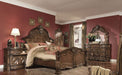 AICO Furniture - Windsor Court 3 Piece Eastern King Mansion Bedroom Set in Vintage Fruitwood - 70000EKMB-54-3SET - GreatFurnitureDeal