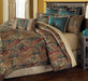 AICO Furniture - Seville 9 Piece Queen Comforter Set Honey - BCS-QS09-SEVILE-HNY - GreatFurnitureDeal
