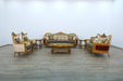 European Furniture - Maggiolini II 4 Piece Living Room Set in Black and Gold - 31059-4SET - GreatFurnitureDeal