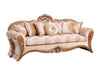 European Furniture - Emperador II Luxury Sofa in Antique Brown with Antique Silver Blended with Light Gold - 42038-S