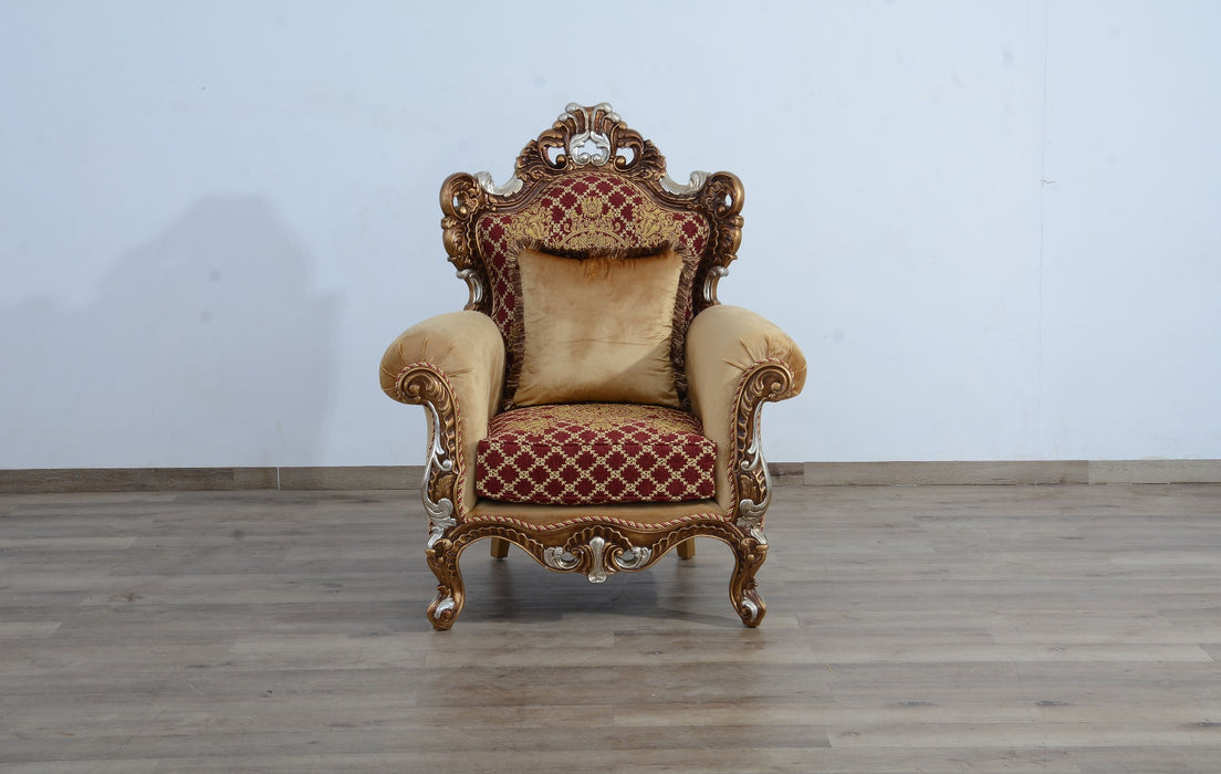 European Furniture - Emperador III Chair in Red Gold - 42036-C - GreatFurnitureDeal