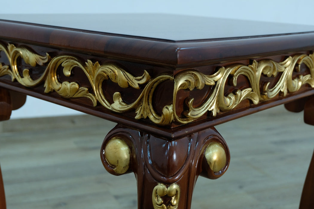 European Furniture - Fantasia II Side Table in Gold-Brown - 40019-ET - GreatFurnitureDeal