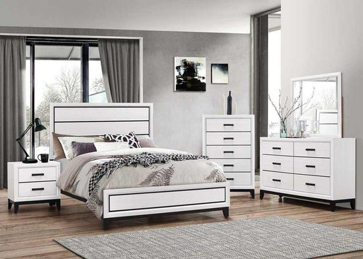 Myco Furniture - Shiloh 3 Piece King Bedroom Set in White - SH175-K-3SET - GreatFurnitureDeal