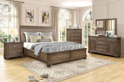 Myco Furniture - Sherwood 6 Piece King Bedroom Set in Antique Oak - SH400-K-6SET - GreatFurnitureDeal