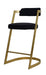 VIG Furniture - Modrest Shandra Black Velvet Gold Counter Stool - VGRHRHS-CS-220-FB-BLK-BS - GreatFurnitureDeal
