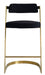 VIG Furniture - Modrest Shandra Black Velvet Gold Counter Stool - VGRHRHS-CS-220-FB-BLK-BS - GreatFurnitureDeal