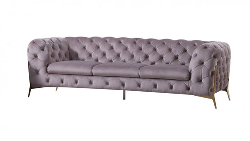 VIG Furniture - Divani Casa Sheila Transitional Silver Fabric Sofa - VGCA1346-SIL-S - GreatFurnitureDeal