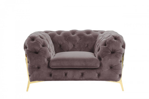 VIG Furniture - Divani Casa Sheila Transitional Silver Fabric Chair - VGCA1346-SIL-CH - GreatFurnitureDeal