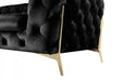 VIG Furniture - Divani Casa Sheila Transitional Black Fabric Chair - VGCA1346-BLK-CH - GreatFurnitureDeal
