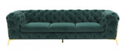 VIG Furniture - Divani Casa Sheila Transitional Emerald Green Fabric Sofa - VGCA1346-EM-GRN-S - GreatFurnitureDeal
