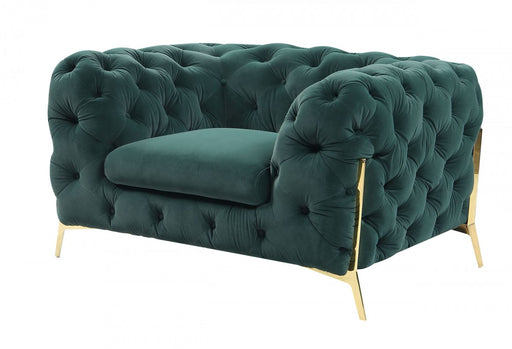 VIG Furniture - Divani Casa Sheila Transitional Emerald Green Fabric Chair - VGCA1346-EM-GRN-CH - GreatFurnitureDeal