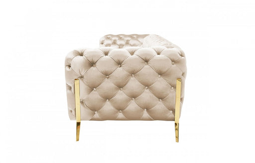 VIG Furniture - Divani Casa Sheila Transitional Light Beige Fabric Sofa - VGCA1346-OBEI-S - GreatFurnitureDeal