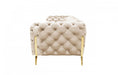 VIG Furniture - Divani Casa Sheila Transitional Light Beige Fabric Loveseat - VGCA1346-OBEI-L - GreatFurnitureDeal
