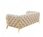 VIG Furniture - Divani Casa Sheila Transitional Light Beige Fabric Loveseat - VGCA1346-OBEI-L - GreatFurnitureDeal