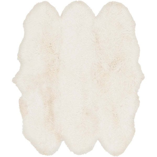 Surya Rugs - Sheepskin White Area Rug - SHS9600 - 6' Square - GreatFurnitureDeal