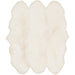Surya Rugs - Sheepskin White Area Rug - SHS9600 - 6' Square - GreatFurnitureDeal