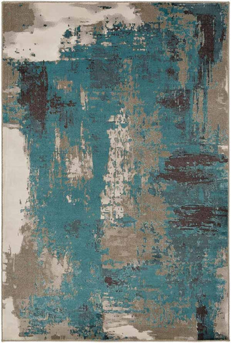 Surya Rugs - Steinberger Brown, Blue Area Rug - SIB1024 - 2' x 3'3" - GreatFurnitureDeal