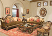 Benetti's Italia - Sicily 4 Piece Living Room Set in Golden Beige
