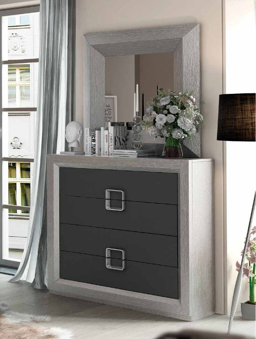 ESF Furniture - Enzo Single Dresser with Mirror - ENZOSDRESSER-MIRROR