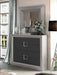 ESF Furniture - Enzo Single Dresser with Mirror - ENZOSDRESSER-MIRROR