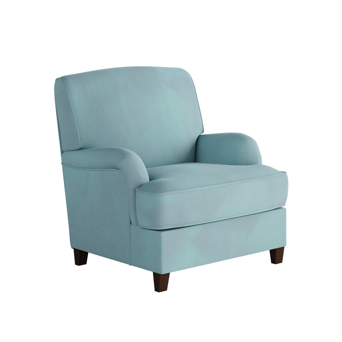 Southern Home Furnishings - Bella Skylight Accent Chair in Light Blue - 01-02-C Bella Skylight - GreatFurnitureDeal