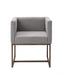 VIG Furniture - Modrest Marty Modern Grey & Copper Antique Brass Dining Chair - VGVCB8368-GRY-DC - GreatFurnitureDeal