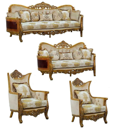 European Furniture - Maggiolini 4 Piece Living Room Set - 31054-SL2C - GreatFurnitureDeal
