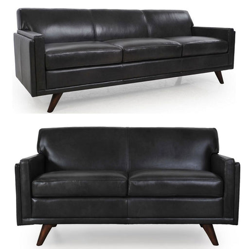 Moroni - Milo Mid-Century 2 Piece Sofa Set in Charcoal - 36103BS1171-02