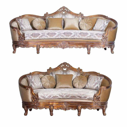 European Furniture - Victorian 2 Piece Sofa Set - 33091-SL - GreatFurnitureDeal