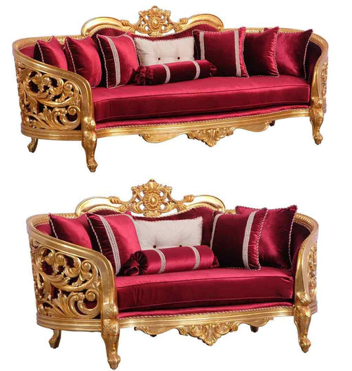 European Furniture - Bellagio II 2 Piece Luxury Sofa Set - 30015-SL - GreatFurnitureDeal