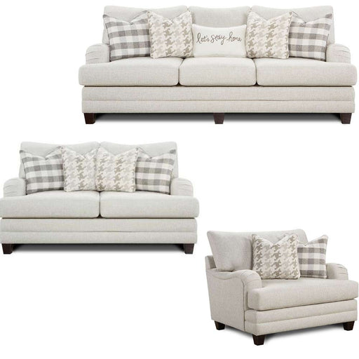 Southern Home Furnishings - Basic Wool 3 Piece Living Room Set - 4480-81-82-KP Basic Wool