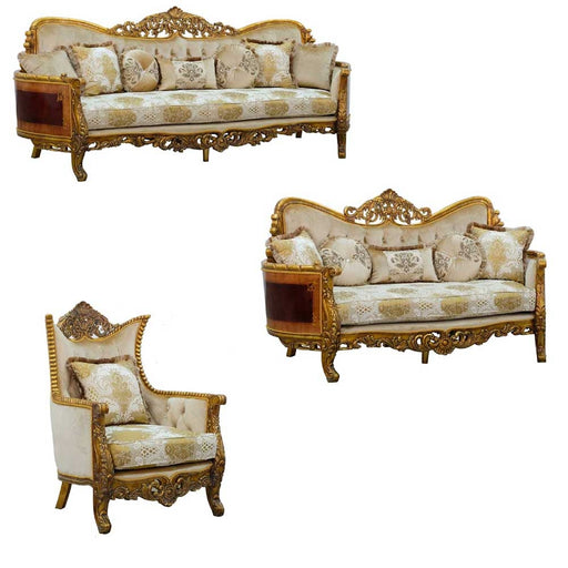 European Furniture - Maggiolini 3 Piece Living Room Set - 31054-SLC