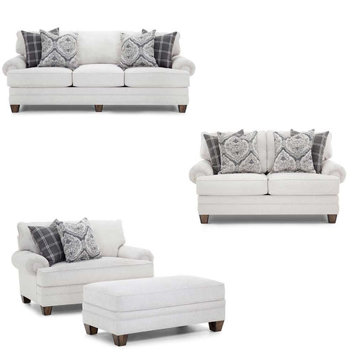 Franklin Furniture - 957 Walden 4 Piece Stationary Living Room Set in Casey Shell - 95740-20-88-18-CASEY SHELL