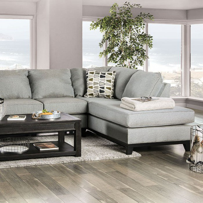 Furniture of America - Bridie Sectional in Gray - SM1117