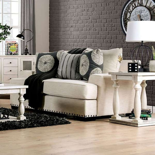 Furniture of America - Germaine Loveseat in Ivory - SM1283-LV - GreatFurnitureDeal