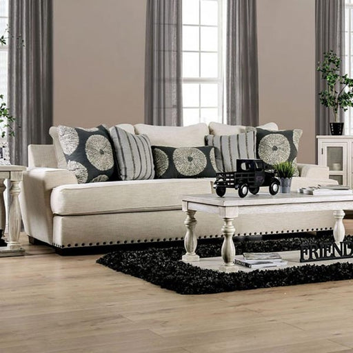 Furniture of America - Germaine Sofa in Ivory - SM1283-SF