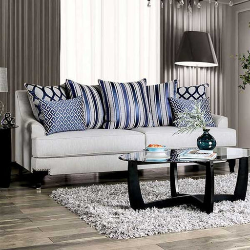 Furniture of America - Sisseton Sofa in Light Gray - SM2207-SF