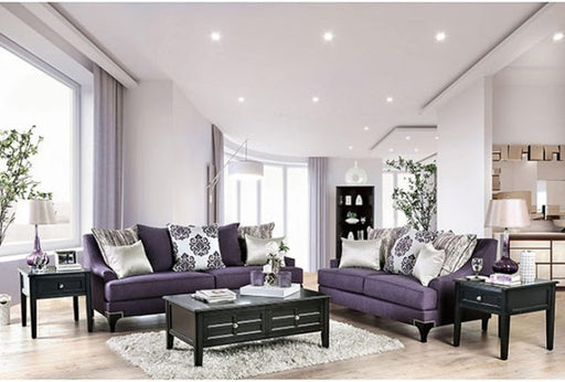 Furniture of America - Sisseton Loveseat in Purple - SM2208-LV - GreatFurnitureDeal